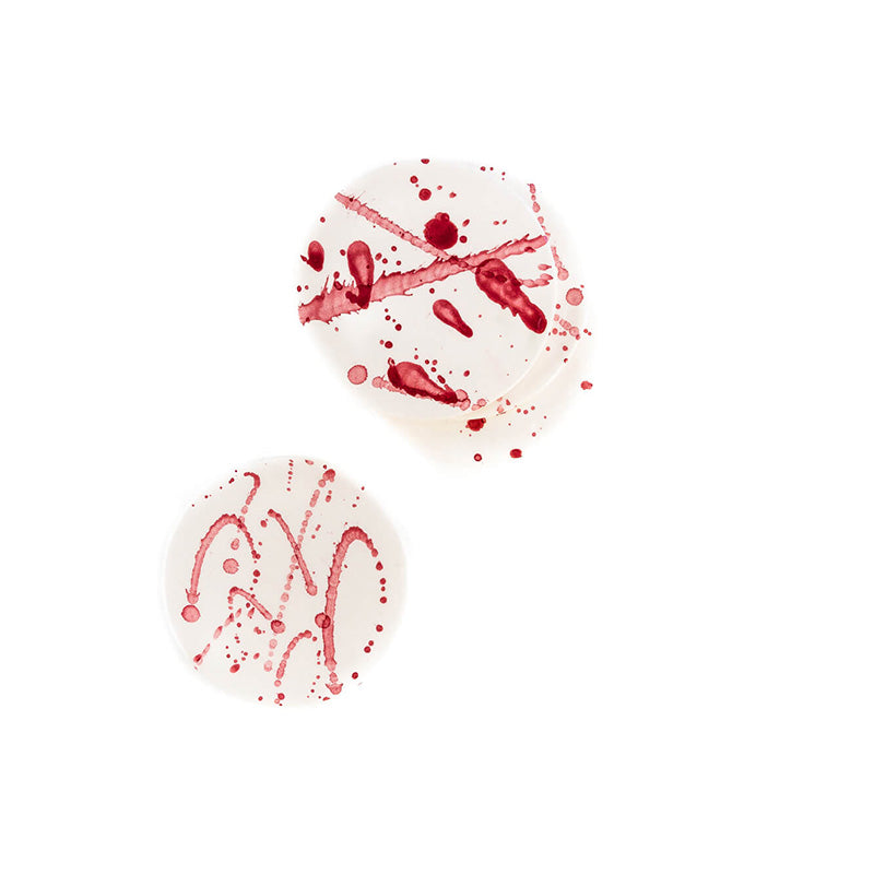 Coaster Crew onderzetters set van 4 blob roze - Val pottery