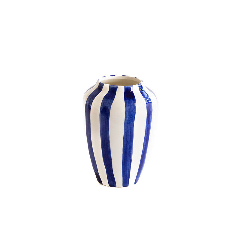 Funky flower vaas strepen small