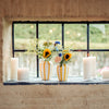 Funky Flower vaas small strepen geel