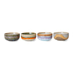 HK Living - 70s Dessert bowl kommen Reef set van 4