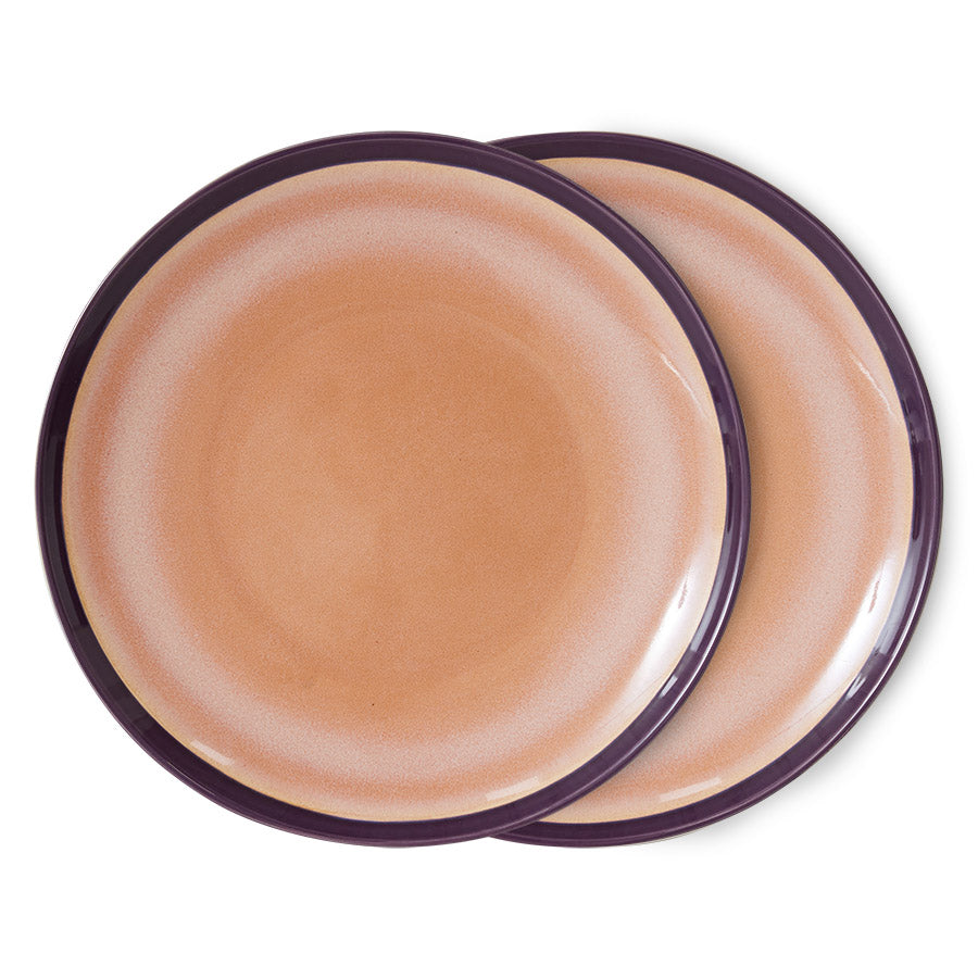 70s Borden dinner set van 2