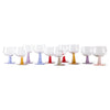 Swirl wijnglas laag mix set van 4