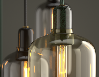 Amp hanglamp large groen - SALE