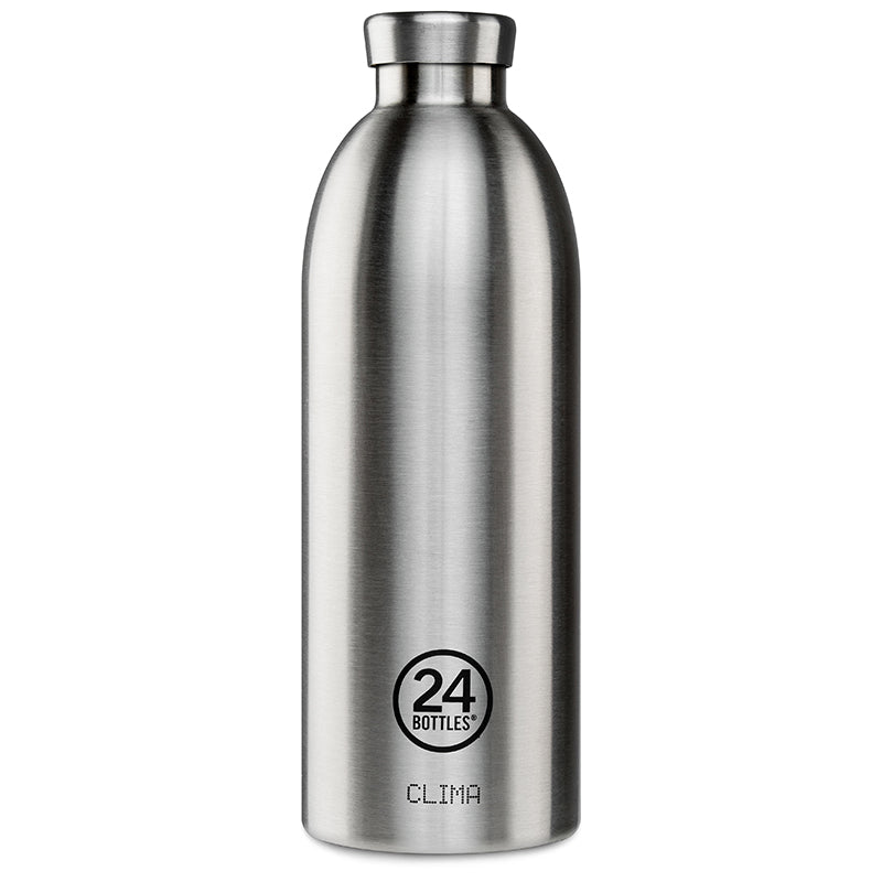 24Bottles Clima drinkfles Brushed steel 850ml