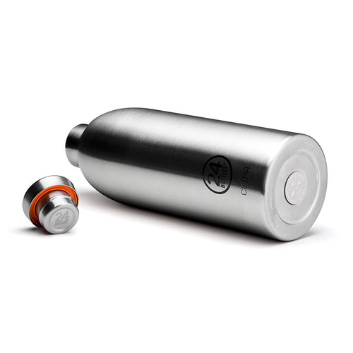 24Bottles Clima drinkfles Brushed steel 850ml