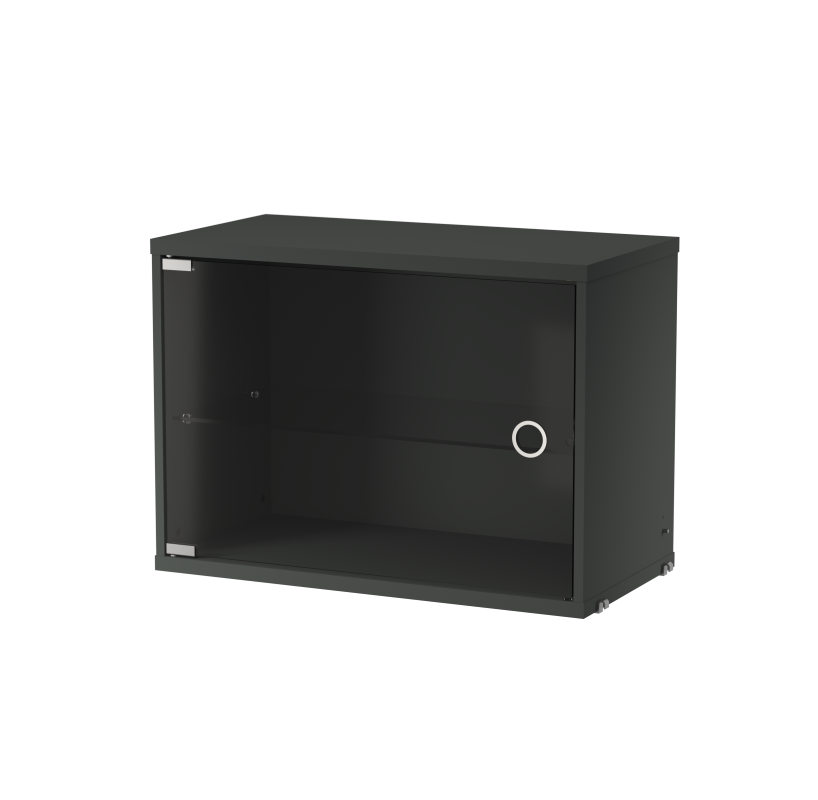 String kast met swing deur glas