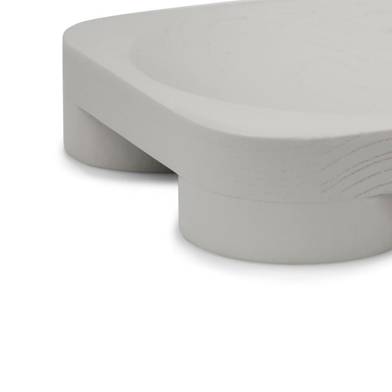 Chub bowl houten schaal large grijs - SALE