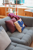 Quilton sofa 3zit chaise longue turf blauwgrijs