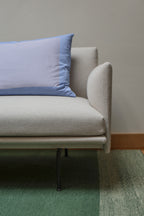 Outline zetel met chaise longue links hallingdal lichtgrijs