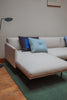 Outline zetel met chaise longue links hallingdal lichtgrijs