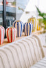 Toonzaalmodel Palissade cord dining bank wit