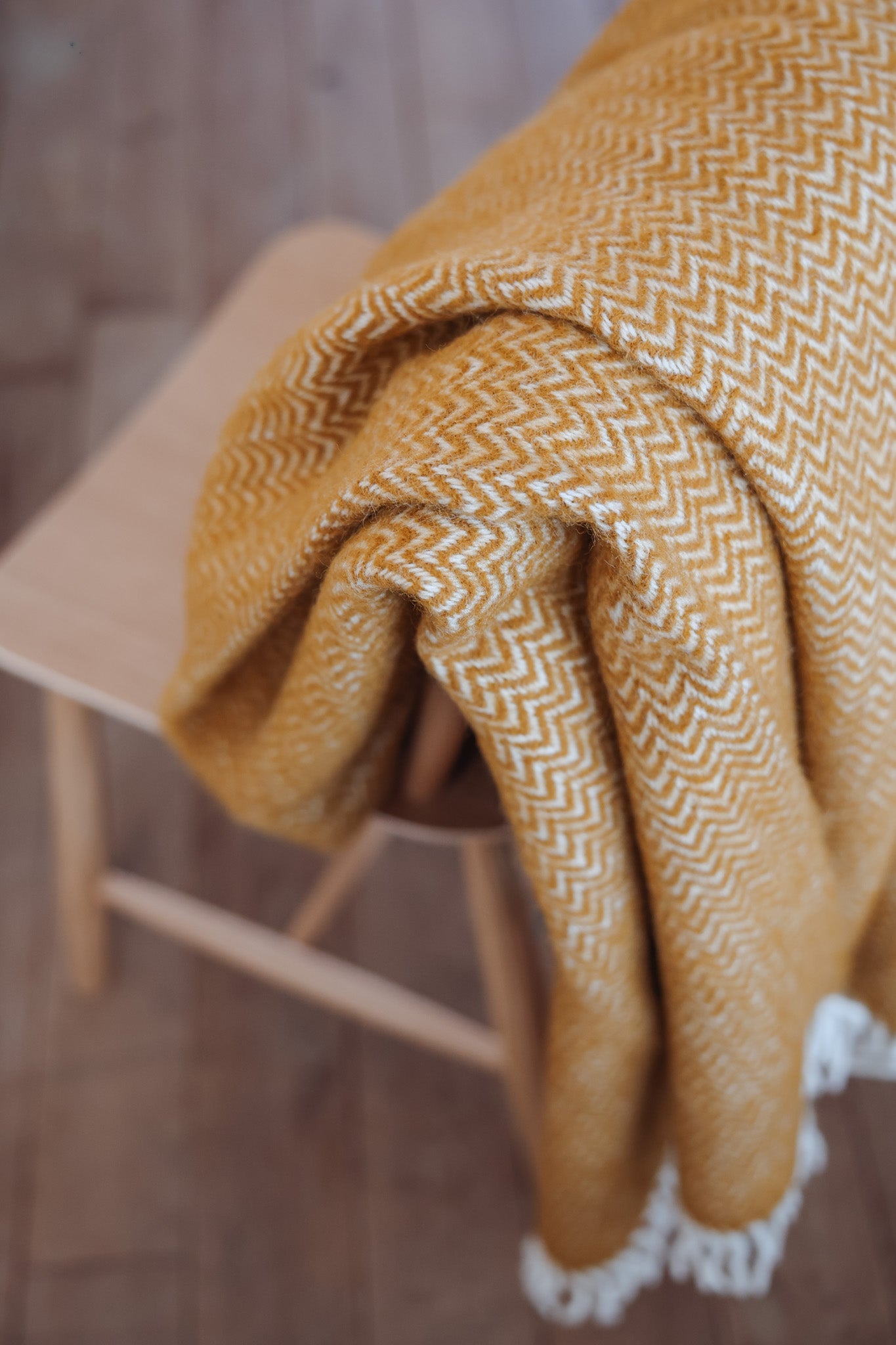 Chevron plaid wol