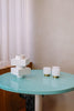 Toonzaalmodel Ceramic tuintafel rond 90cm light mint