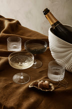 Ripple champagne glazen smoked set van 6 - SALE