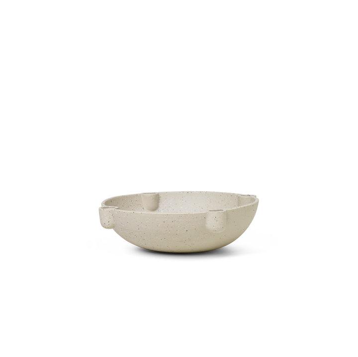 Bowl kandelaar large keramiek zand