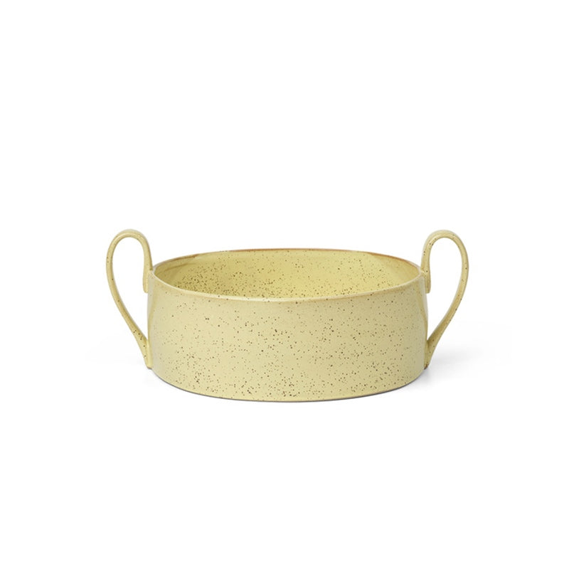 Ferm LIVING - Flow Centrepiece schaal speckle geel