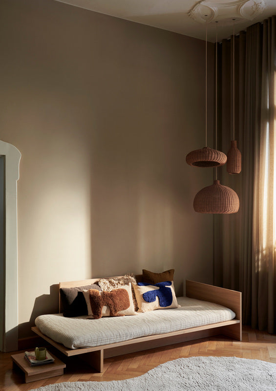 Lay kussen blauw
