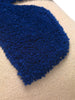 Lay kussen blauw