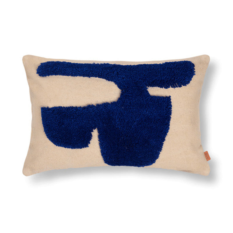 Lay kussen blauw