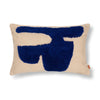 Lay kussen blauw