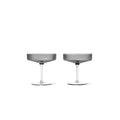 Ripple champagne glazen smoked set van 6 - SALE