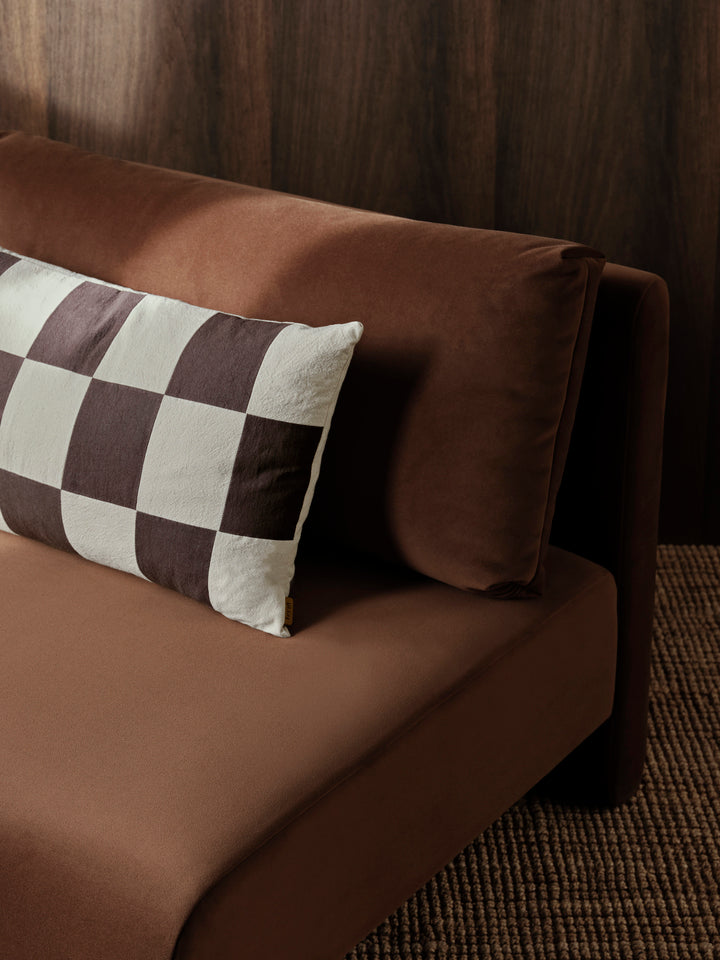 Fold Patchwork kussen bruin - SALE