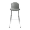 Form Bar Chair Barkruk met rugleuning - staal en multicolor