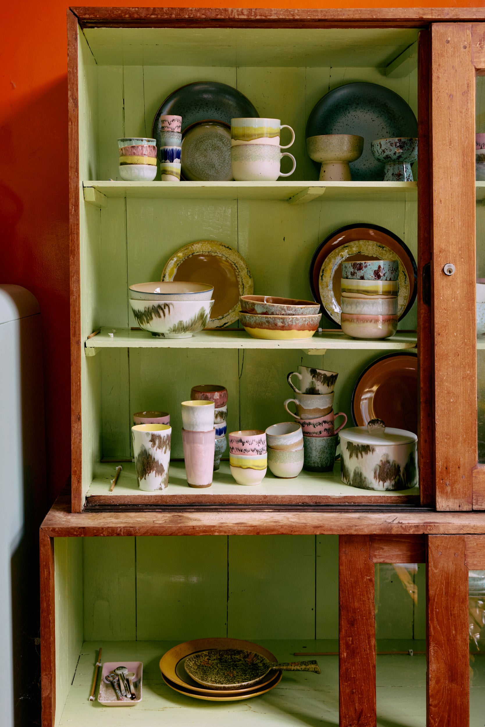 70s Latte fresco mokken set van 2