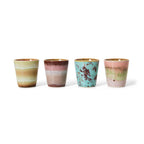 70s Ristretto mokken futurism set van 4