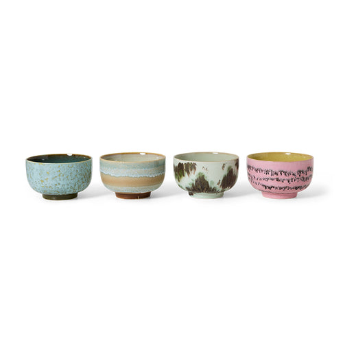70s Noodle bowl kommen dada set van 4