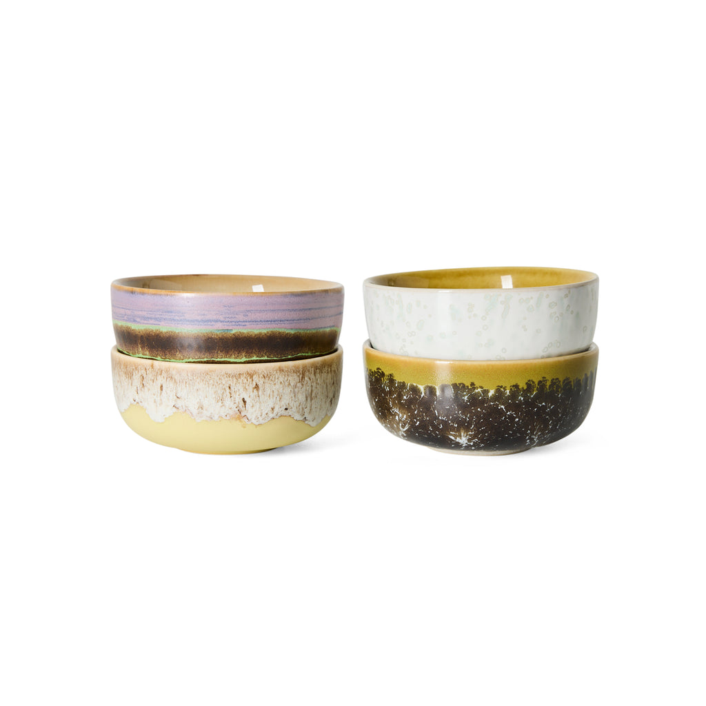 70s Tapas bowls set van 4