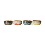70s Dessert bowl kommen set van 4