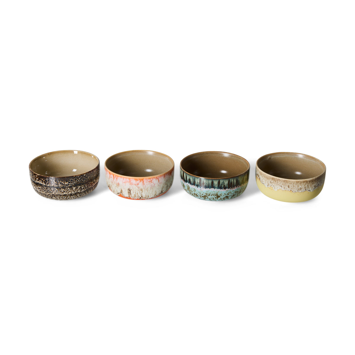70s Dessert bowl kommen set van 4