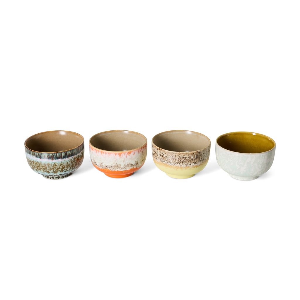 70s Noodle bowl kommen dada set van 4
