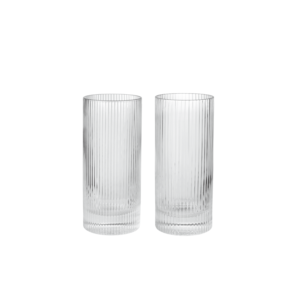 Ripple highball glazen set van 2
