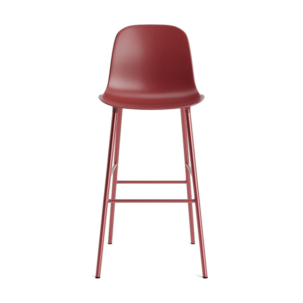Form Bar Chair Barkruk met rugleuning staal