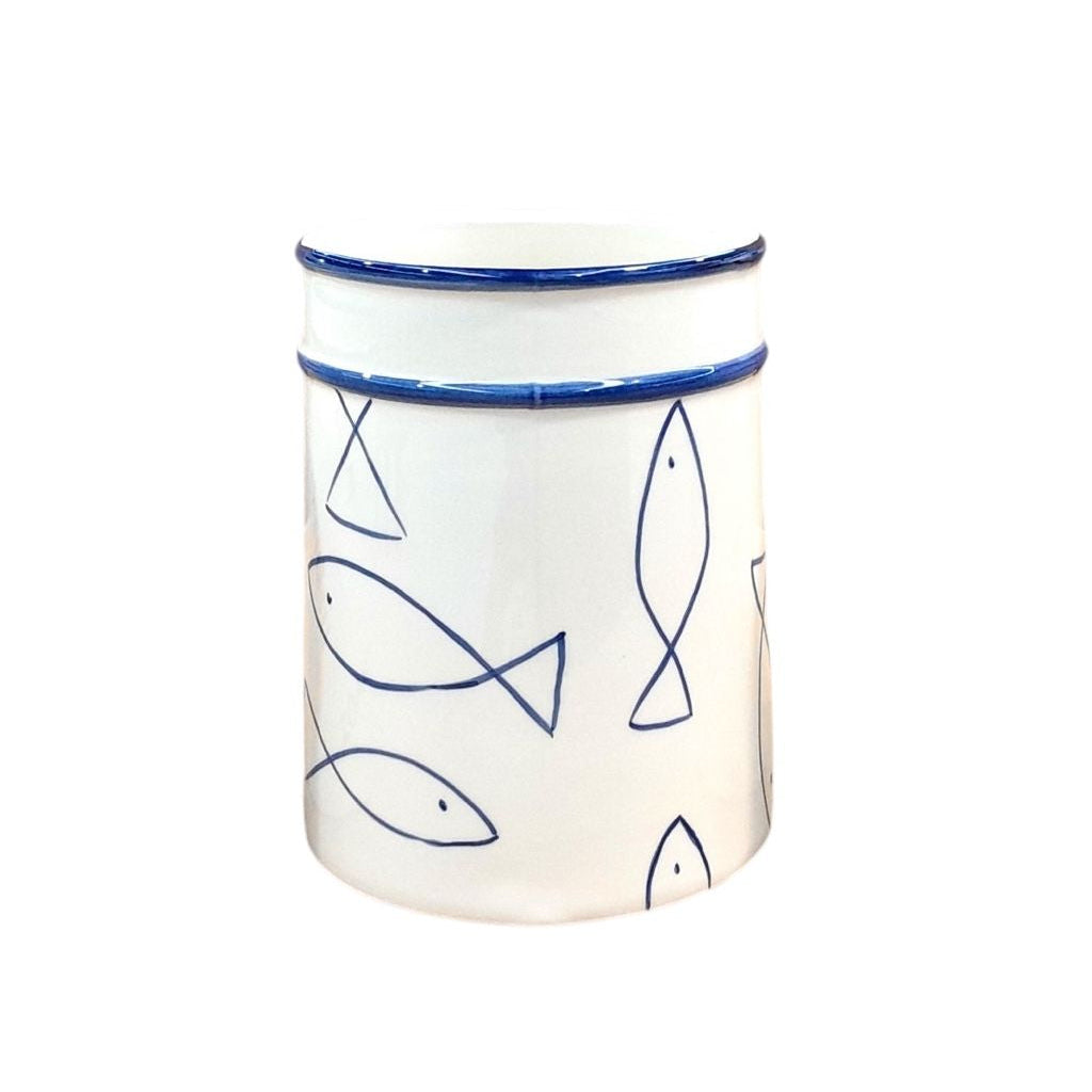 Wijnkoeler wine chiller vissen blauw