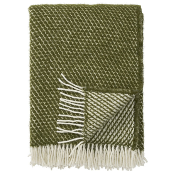 Velvet plaid wol avocado