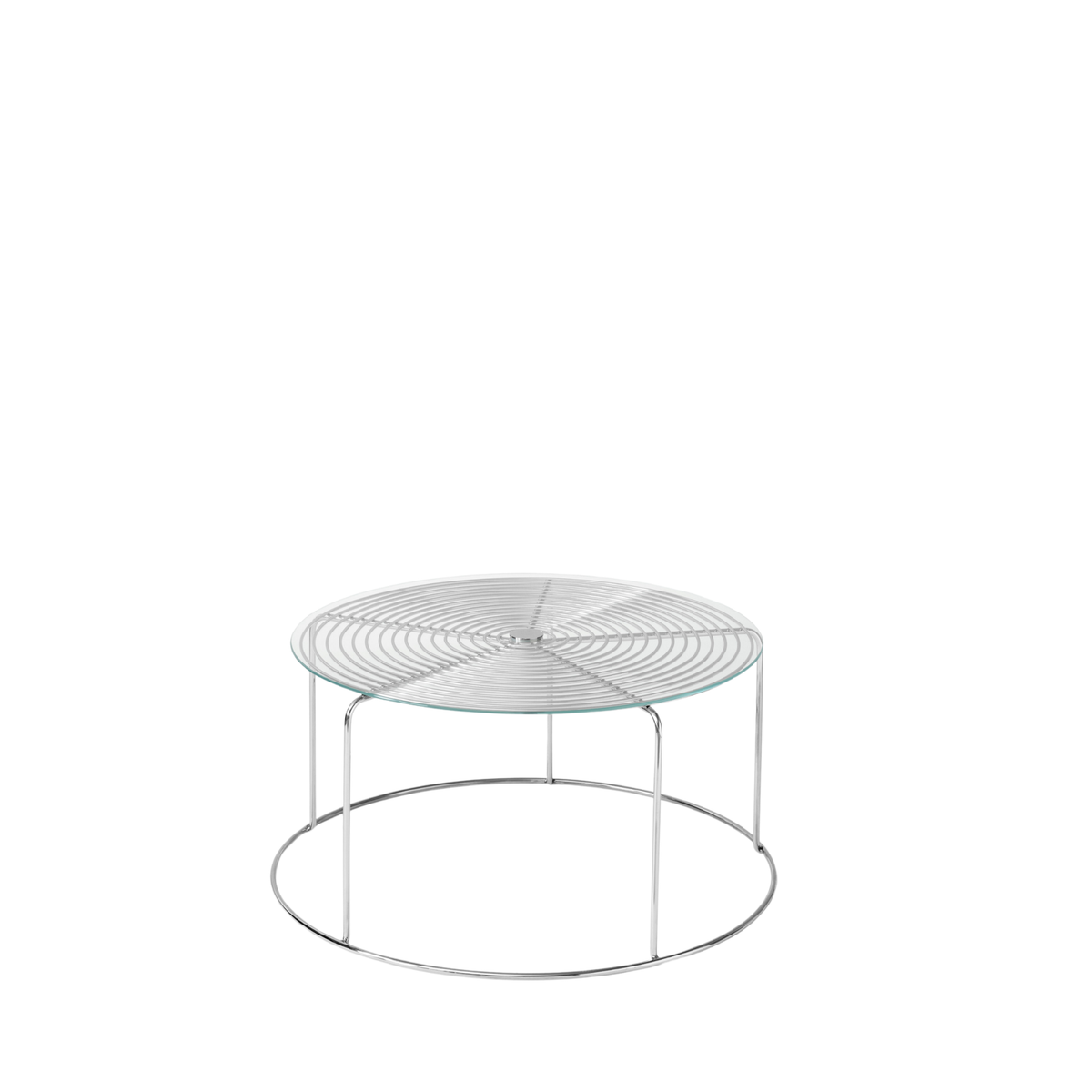 Wire Coffee table VP17 salontafel met glas