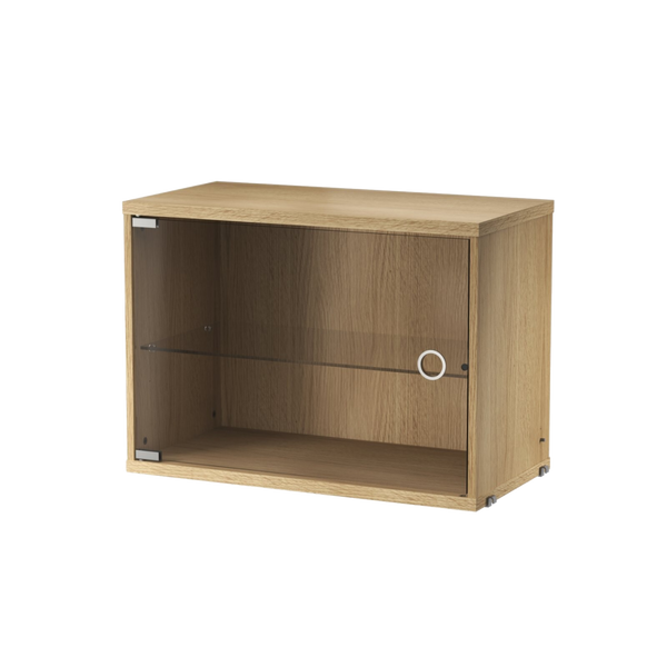 String kast met swing deur glas