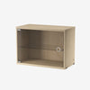 String kast met swing deur glas