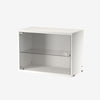 String kast met swing deur glas