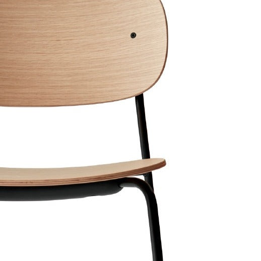 Co dining stoel - stalen poten - hout