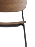 Co dining stoel - stalen poten - hout