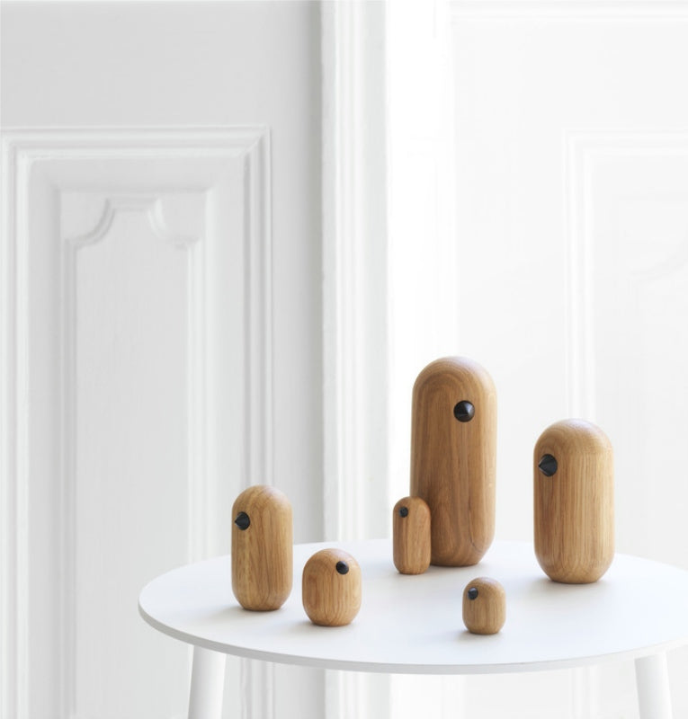 Normann Copenhagen - Little bird houten vogel 13,5cm - eik