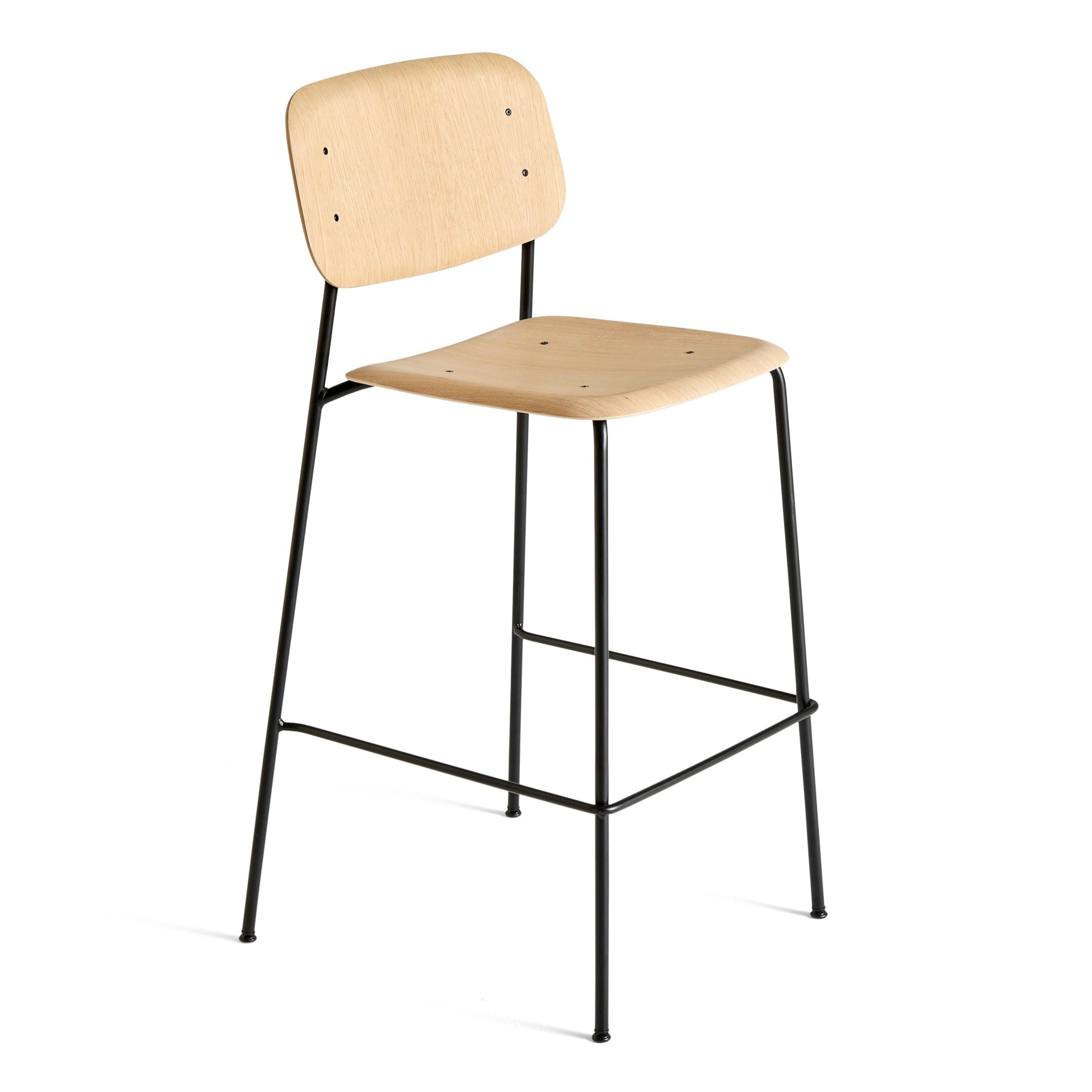 Soft Edge 90 Barkruk met rugleuning
