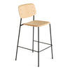Soft Edge 90 Barkruk met rugleuning