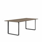 70/70 tafel - gerookt massief eik