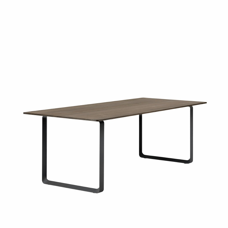 70/70 tafel - gerookt massief eik