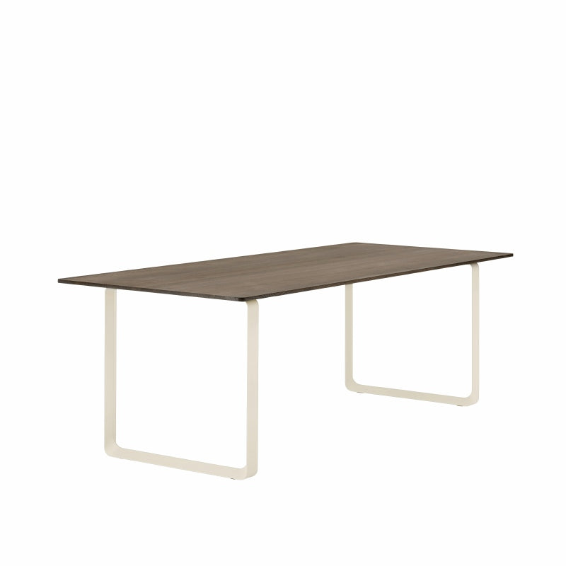 70/70 tafel - gerookt massief eik